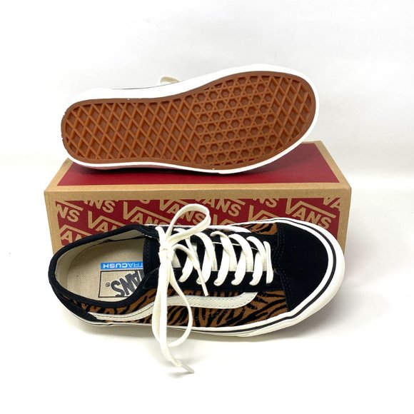 VANS Style 36 Decon SF Sneaker Women Size Animal Stripes Brown Suede VN0A5HYR9ZY - Picture 2 of 11